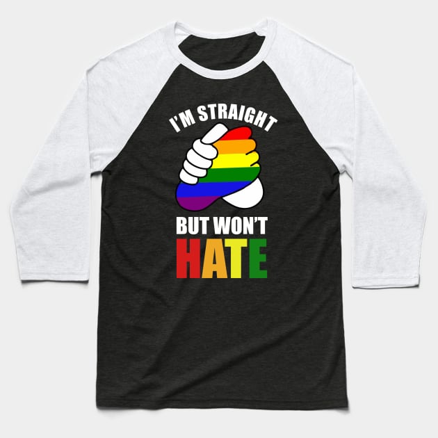 supportive straight friend Baseball T-Shirt by Vortex.Merch